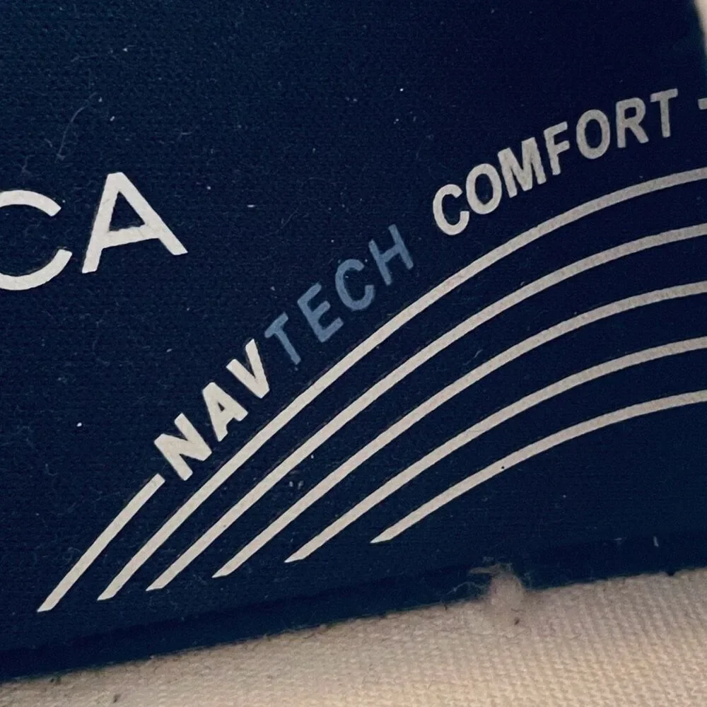 NWT Nautica Lanyard 8.5 White Cushioned Comfy memory foam navtech Sneakers READ